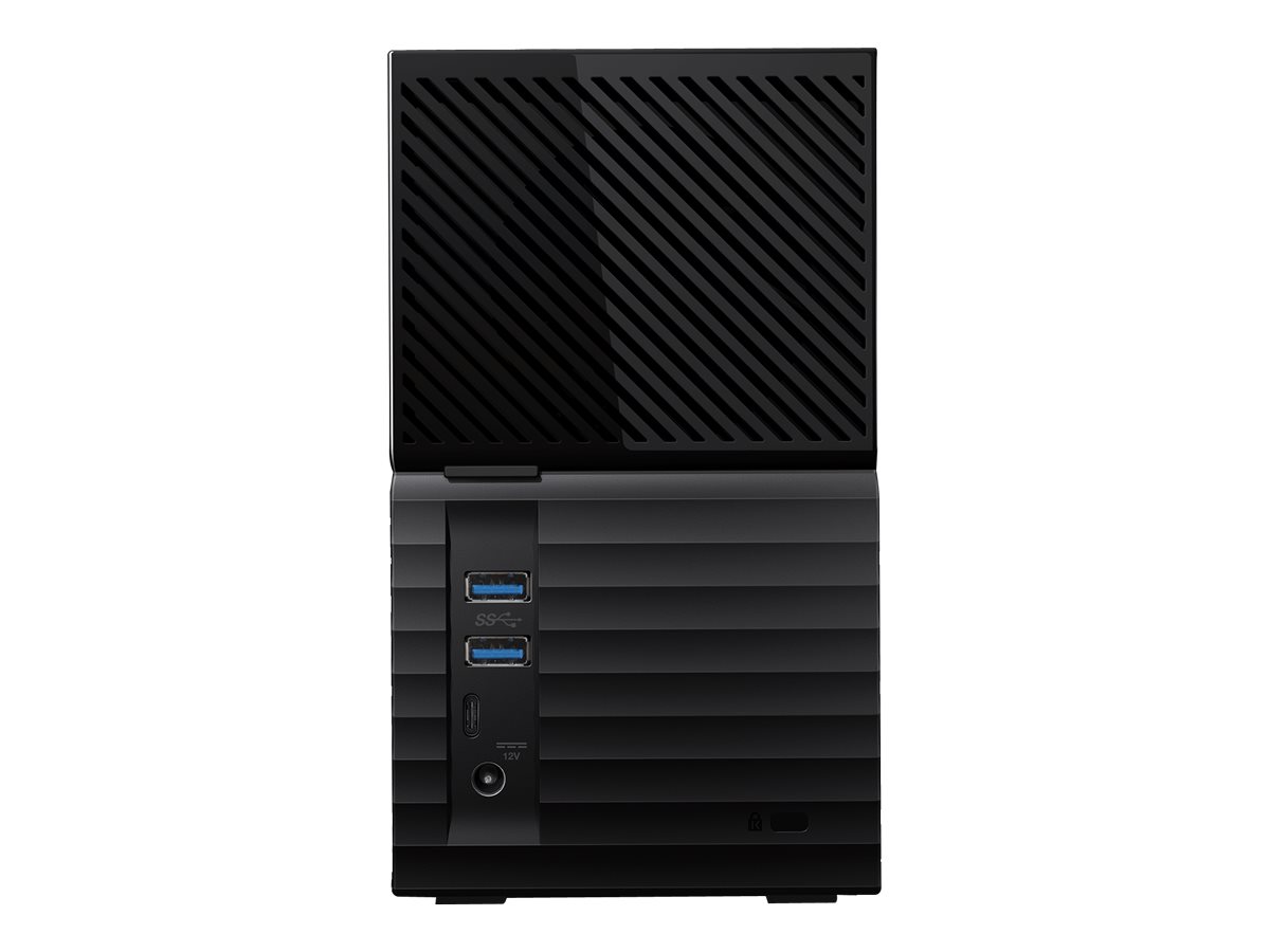WD My Book Duo WDBFBE0160JBK - Baie de disques - 16 To - 2 Baies - HDD 8 To x 2 - USB 3.1 (externe) - WDBFBE0160JBK-EESN - Baies de disque USB