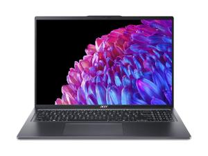 Acer Swift Go 16 SFG16-72 - Conception de charnière à 180 degrés - Intel Core Ultra 7 - 155H / jusqu'à 4.8 GHz - Win 11 Home - Intel Arc Graphics - 16 Go RAM - 1.024 To SSD NVMe - 16" OLED 3200 x 2000 (WQXGA+) @ 120 Hz - Wi-Fi 6E - gris acier - clavier : Français - NX.KX4EF.001 - Ordinateurs portables