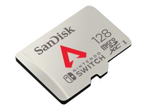 SanDisk - Carte mémoire flash - 128 Go - microSDXC UHS-I - pour Nintendo Switch, Nintendo Switch Lite - SDSQXAO-128G-GN6ZY - Cartes flash