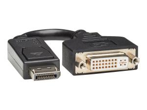 Eaton Tripp Lite Series DisplayPort to DVI-I Adapter Cable (M/F), 6 in. (15.2 cm) - Carte d'écran - DisplayPort (M) pour DVI-I (F) - 15 cm - moulé - P134-000 - Câbles pour périphérique