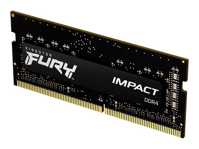 Kingston FURY Impact - DDR4 - module - 16 Go - SO DIMM 260 broches - 2666 MHz / PC4-21300 - CL16 - 1.2 V - mémoire sans tampon - non ECC - noir - KF426S16IB/16 - DDR4