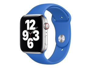 Apple - Bracelet pour montre intelligente - taille Regular - bleu capri - pour Watch (42 mm, 44 mm, 45 mm, 49 mm) - MJK53ZM/A - Accessoires pour smart watch