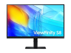 Samsung ViewFinity S8 S27D800EAU - S80D Series - écran LED - 27" - 3840 x 2160 UHD @ 60 Hz - IPS - 350 cd/m² - 1000:1 - HDR10 - 5 ms - HDMI, DisplayPort - noir - LS27D800EAUXEN - Écrans d'ordinateur