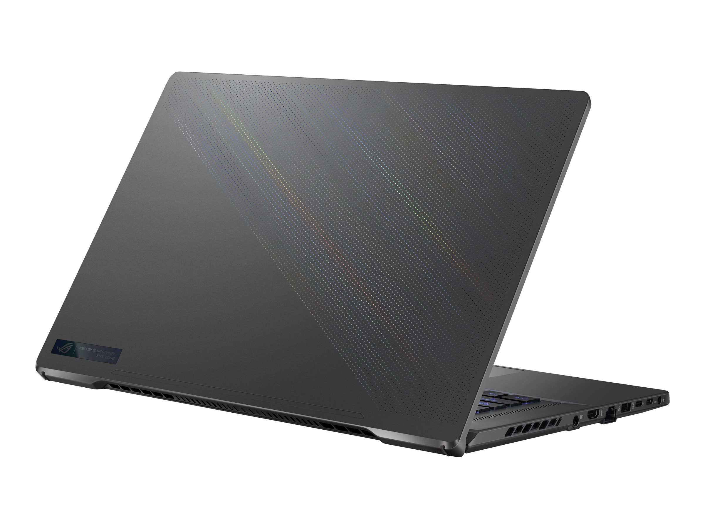 ASUS ROG Zephyrus G16 GU603VI-N4081W - Conception de charnière à 180 degrés - Intel Core i7 - 13620H / jusqu'à 4.9 GHz - Win 11 Home - GeForce RTX 4070 - 32 Go RAM - 1 To SSD NVMe - 16" 2560 x 1600 (WQXGA) @ 240 Hz - Éthernet - Wi-Fi 6E, Bluetooth - gris eclipse - 90NR0G33-M005W0 - Ordinateurs portables