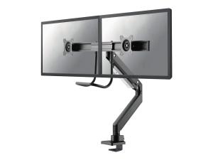 Neomounts NM-D775DX - Kit de montage - pleine action - pour 2 écrans LCD - noir - Taille d'écran : 10"-32" - pinces montables, oeillet, montrable sur bureau - NM-D775DXBLACK - Accessoires pour écran