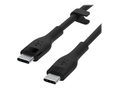 Belkin BOOST CHARGE - Câble USB - 24 pin USB-C (M) pour 24 pin USB-C (M) - USB 2.0 - 2 m - noir - CAB009BT2MBK - Câbles USB