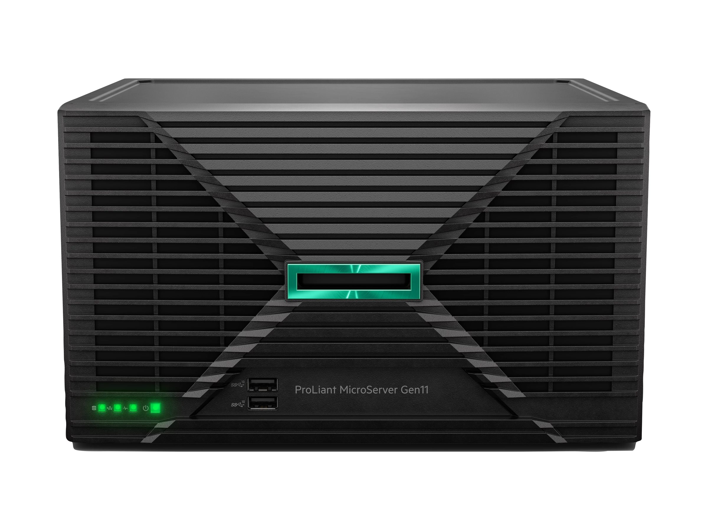 HPE ProLiant MicroServer Gen11 - Serveur - Montable sur rack 1 voie - 1 x Pentium Gold G7400 jusqu'à - RAM 16 Go - SATA - non remplaçable à chaud 3.5" baie(s) - HDD 1 To - Gigabit Ethernet - moniteur : aucun - Smart Choice - P74439-425 - Serveurs rack