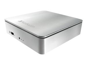 Verbatim MediaShare Home Network Storage - Serveur NAS - 2 To - HDD 2 To x 1 - USB 2.0 / Gigabit Ethernet - 47491 - NAS