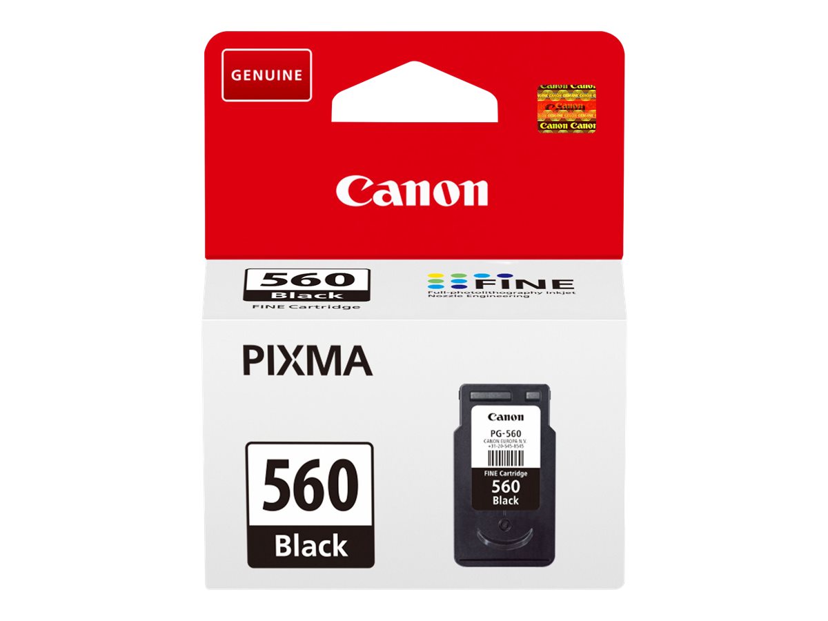 Canon PG-560 - Noir - original - cartouche d'encre - pour PIXMA TS5350, TS5351, TS5352, TS5353, TS7450, TS7451 - 3713C001 - Cartouches d'encre Canon