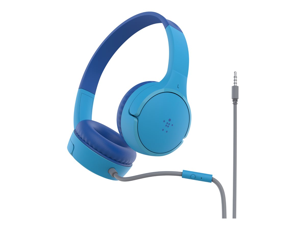 Belkin SoundForm Mini Bleu - Casque audio sans fil pour enfant