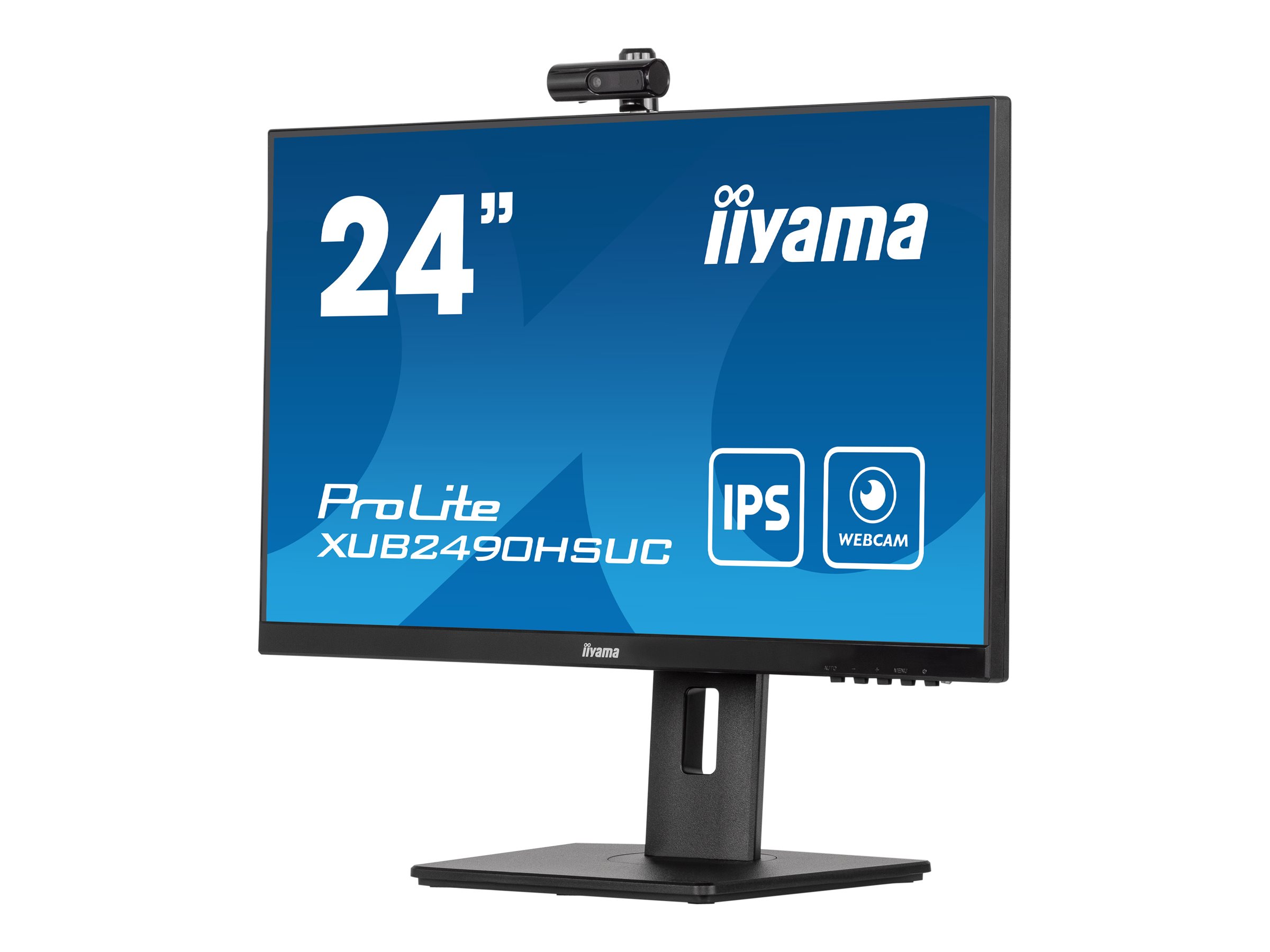 iiyama ProLite XUB2490HSUC-B5 - Écran LED - 24" (23.8" visualisable) - 1920 x 1080 Full HD (1080p) @ 60 Hz - IPS - 250 cd/m² - 1000:1 - 4 ms - HDMI, VGA, DisplayPort - haut-parleurs - noir mat - XUB2490HSUC-B5 - Écrans d'ordinateur