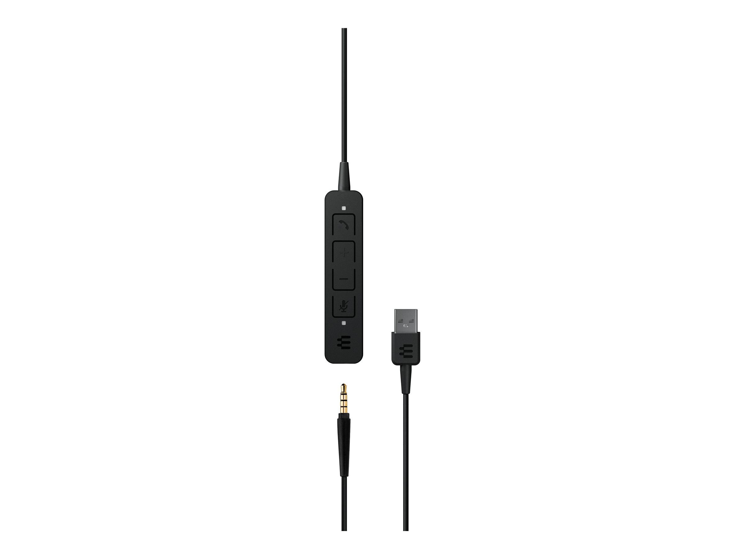 EPOS ADAPT 165 USB II - Micro-casque - sur-oreille - filaire - USB, jack 3,5mm - noir - Optimisé pour la CU - 1000916 - Écouteurs
