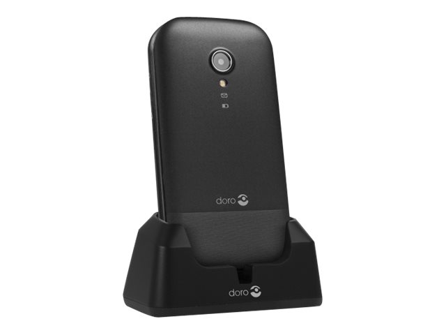 DORO 2404 - Téléphone de service - RAM 16 Mo - microSD slot - Écran LCD - 320 x 240 pixels - rear camera 0,3 MP - noir - 7359 - Téléphones GSM