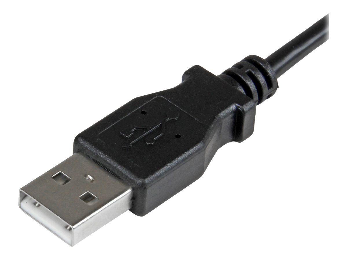 StarTech.com Câble de charge et synchronisation Micro USB de 1 m - Cordon USB-A vers Micro-B à angle droit - M/M - 0,25 mm² - Câble USB - Micro-USB de type B (M) pour USB (M) - USB 2.0 - 1 m - connecteur à angle droit - noir - pour P/N: USB2PCARBK, USB2PCARBKS, USBEXTAA10BK, USBEXTAA6BK, USBLT2PCARW, USBUB2PCARB - USBAUB1MRA - Câbles USB
