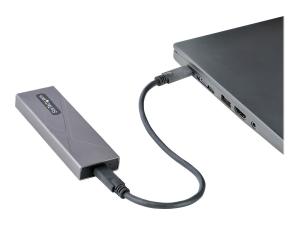 StarTech.com USB-C 10Gbps to M.2 NVMe or M.2 SATA SSD Enclosure, Tool-free M.2 PCIe/SATA NGFF SSD Enclosure, Portable Aluminum Case, USB Type-C & USB-A Host Cables, For 2230/2242/2260/2280 - Works w/ Thunderbolt 3 (M2-USB-C-NVME-SATA) - Boitier externe - M.2 - M.2 Card (PCIe NVMe & SATA) - USB-C 3.2 (Gen 2) - gris sidéral - M2-USB-C-NVME-SATA - Boîtiers pour disque dur