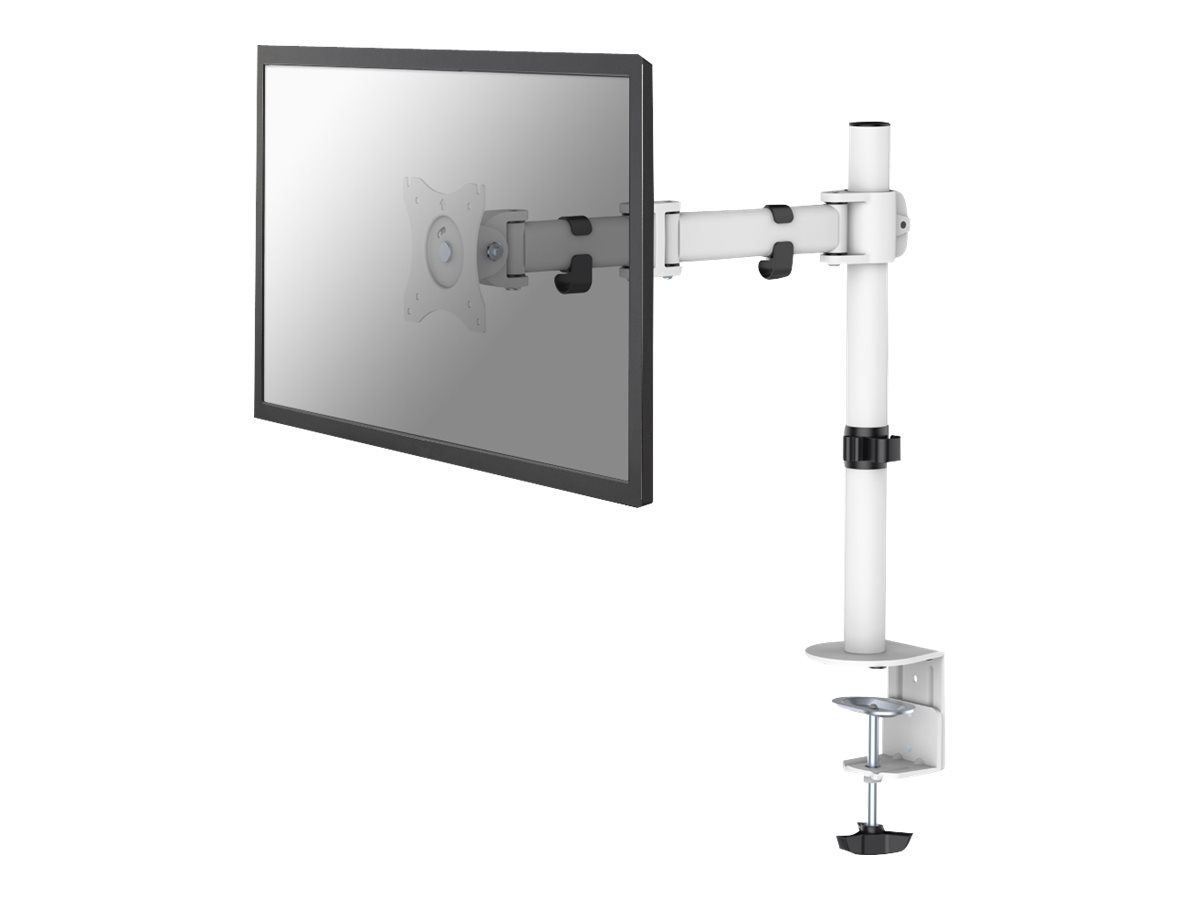 Neomounts NM-D135 - Kit de montage - pleine action - pour Écran LCD - blanc - Taille d'écran : 10"-30" - pinces montables, oeillet, montrable sur bureau - NM-D135WHITE - Accessoires pour écran