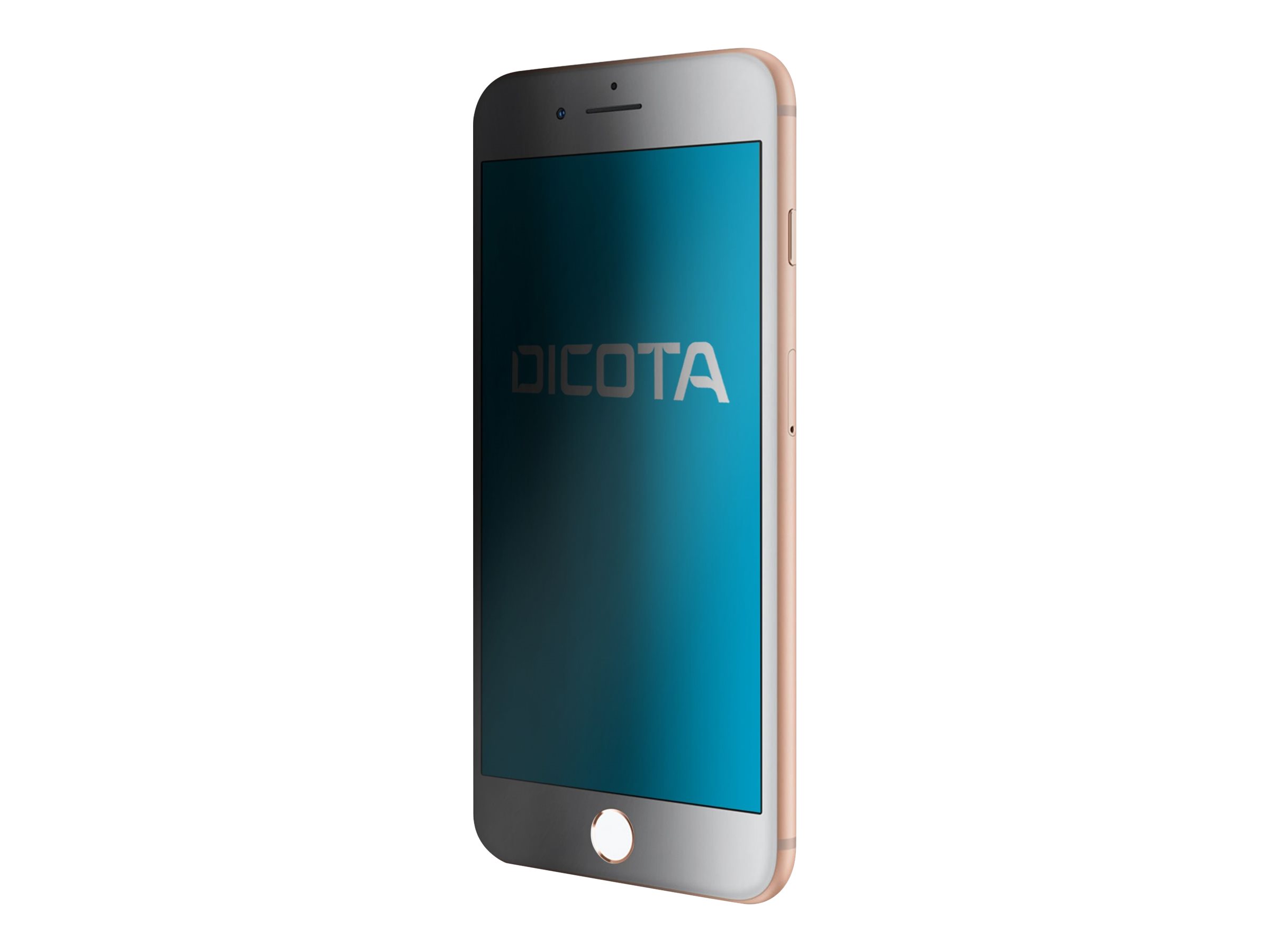 DICOTA Secret - Protection d'écran pour téléphone portable - avec filtre de confidentialité - 4 voies - transparent - pour Apple iPhone 8 Plus - D31460 - Accessoires pour téléphone portable