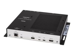 Crestron Flex UC-BX30-T - For Small Microsoft Teams Rooms - kit de vidéo-conférence (barre son, console d'écran tactile, mini PC) - noir - UC-BX30-T - Audio et visioconférences
