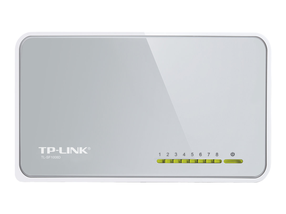 TP-Link TL-SF1008D 8-Port 10/100Mbps Desktop Switch - Commutateur - 8 x 10/100 - de bureau - TL-SF1008D - Concentrateurs et commutateurs 10/100