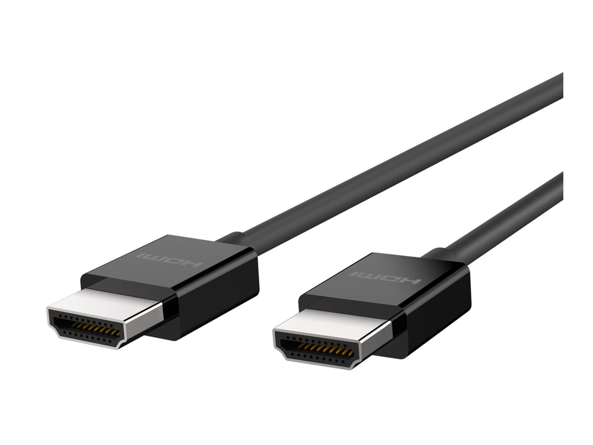 Belkin BOOST CHARGE - Ultra High Speed - câble HDMI - HDMI mâle pour HDMI mâle - 2 m - noir - support 8K - pour P/N: AVC006BTSGY, F4U098BT, F4U110BT, INC003TTBK, INC004BTSGY - AV10175BT2MBKV2 - Câbles HDMI