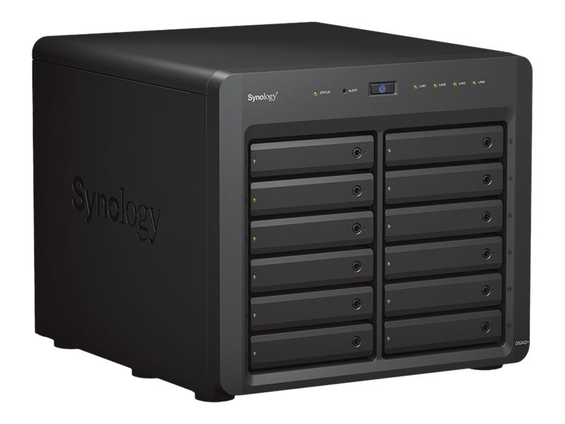 Synology Disk Station DS2422+ - Serveur NAS - 12 Baies - SATA 3Gb/s - RAID RAID 0, 1, 5, 6, 10, JBOD - RAM 4 Go - Gigabit Ethernet - iSCSI support - DS2422+ - NAS