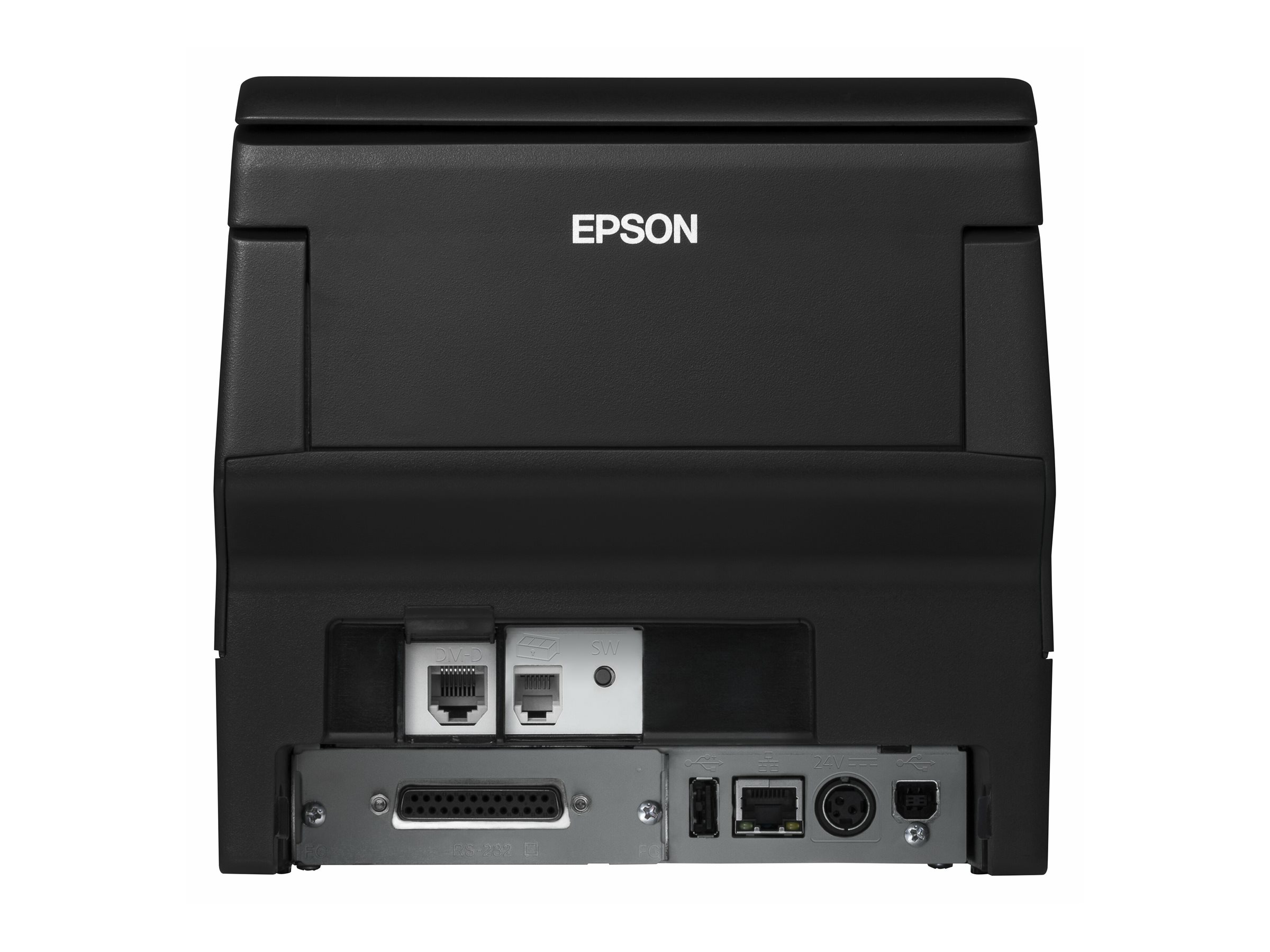 Epson TM H6000V - Imprimante de reçus - thermique en ligne/matricielle - 230 x 297 mm, Rouleau (7,95 cm) - 180 x 180 ppp - 9 pin - jusqu'à 350 mm/sec - USB, LAN, PoweredUSB, NFC, hôte USB 2.0 - outil de coupe - noir - C31CG62216 - Imprimantes de reçus POS