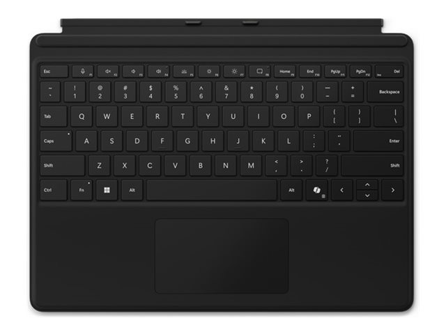 Microsoft Clavier Signature pour Surface Pro - Clavier - avec accéléromètre, pavé tactile - rétroéclairé - AZERTY - Français - noir - commercial - pour Surface Pro 10 for Business - EP2-00397 - Claviers