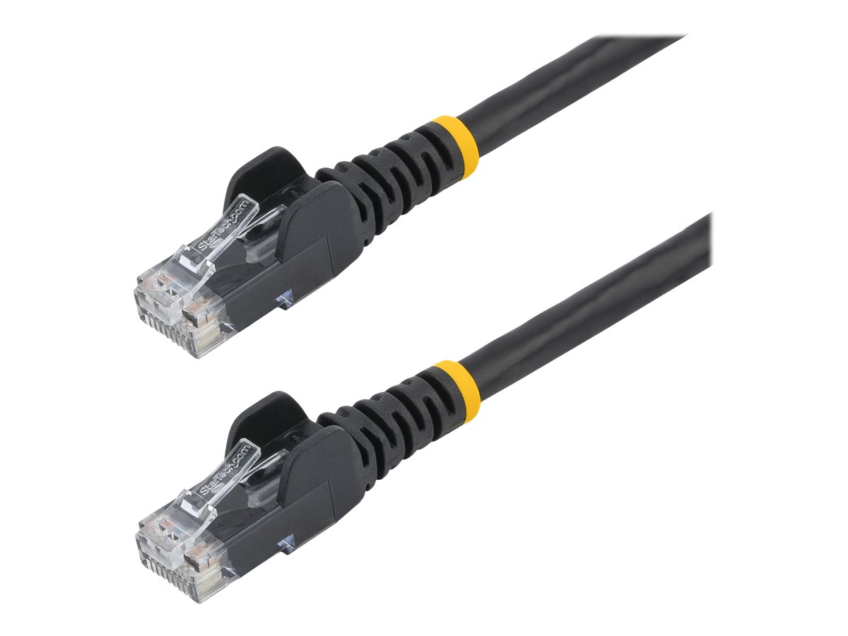 StarTech.com Câble réseau Cat5e UTP sans crochet - 10 m Noir - Cordon Ethernet RJ45 anti-accroc - Câble patch - Cordon de raccordement - RJ-45 (M) pour RJ-45 (M) - 10 m - UTP - CAT 5e - sans crochet - noir - 45PAT10MBK - Câbles à paire torsadée