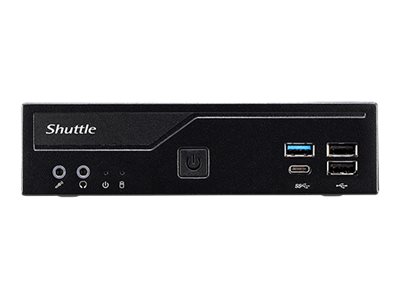 Shuttle XPC slim DH610S - Barebone - Slim-PC - Socket LGA1700 - Intel H610 - pas de processeur - RAM 0 Go - Gigabit Ethernet - noir - DH610S - Mini-systèmes