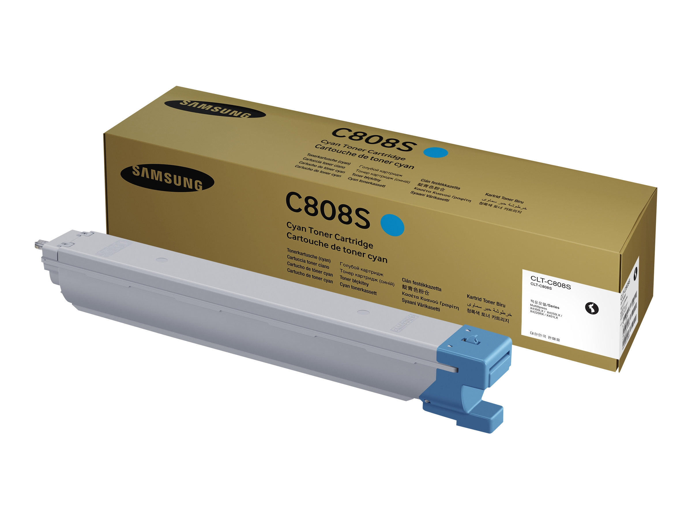 Samsung CLT-C808S - Cyan - original - cartouche de toner (SS560A) - pour MultiXpress SL-X400LX, SL-X401LX, SL-X4220RX, SL-X4250LX, SL-X4300LX - SS560A - Cartouches de toner Samsung