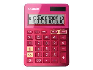 Canon LS-123K - Calculatrice de bureau - 12 chiffres - panneau solaire, pile - rose métallique - 9490B003AA - Calculatrices