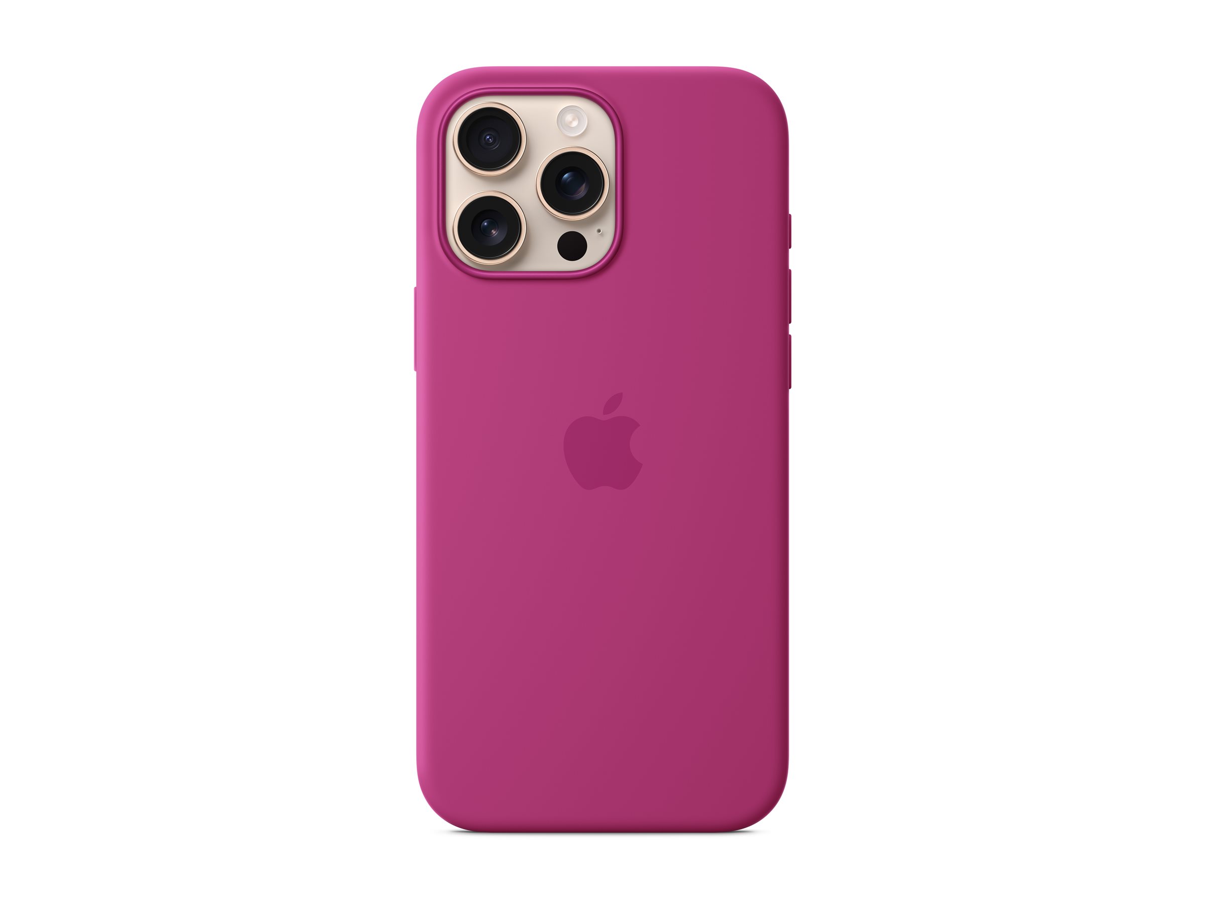 Apple - Coque de protection pour téléphone portable - compatibilité avec MagSafe - silicone - Fuchsia - pour iPhone 16 Pro Max - MYYX3ZM/A - Coques et étuis pour téléphone portable