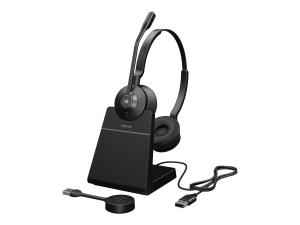 Jabra Engage 55 SE Stereo - Micro-casque - sur-oreille - DECT - sans fil - USB-A via adaptateur DECT - Certifié pour Microsoft Teams - 9659-450-111 - Écouteurs