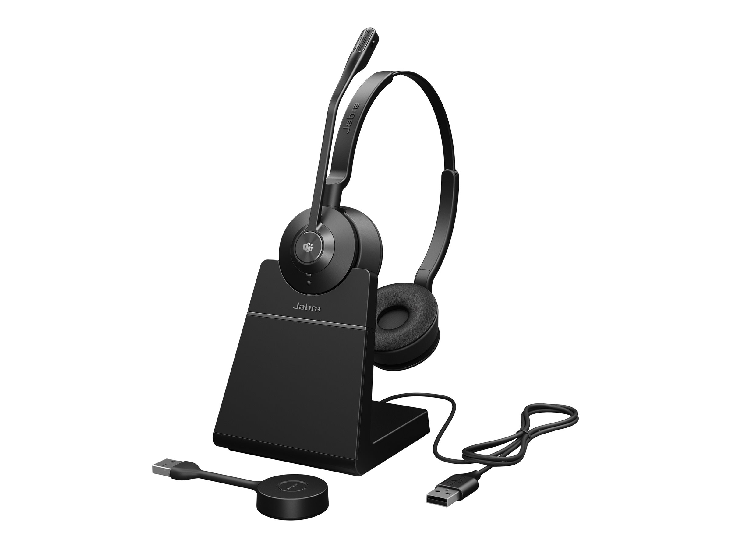 Jabra Engage 55 SE Stereo - Micro-casque - sur-oreille - DECT - sans fil - USB-A via adaptateur DECT - Certifié pour Microsoft Teams - 9659-450-111 - Écouteurs