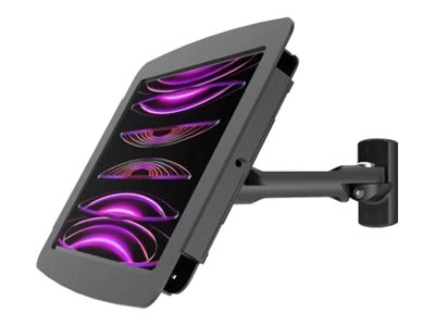 Compulocks iPad Pro 11" (1-4th Gen) Bras oscillant Articulé pivotant et boîtier Space - Boîtier - Anti-vol - pour tablette - verrouillable - aluminium de haute qualité - noir - Taille d'écran : 11" - montable sur mur, montable en surface, dessus de comptoir - pour Apple 11-inch iPad Pro (1ère génération, 2e génération, 3ème génération, 4ème génération) - 827B211SENB - Accessoires pour ordinateur portable et tablette