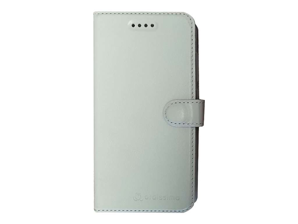 Ordissimo - Étui à rabat pour téléphone portable - cuir véritable - gris - pour Ordissimo LeNuméro2 - ART0419-N2 - Coques et étuis pour téléphone portable