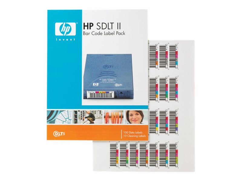 HPE SDLT II Bar Code Label Pack - Étiquettes code à barres - pour StorageWorks SDLT 600 - Q2006A - Accessoires de stockage