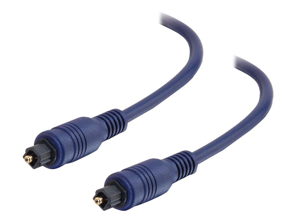 C2G Velocity - Câble audio numérique (optique) - TOSLINK mâle pour TOSLINK mâle - 3 m - fibre optique - 80325 - Accessoires pour systèmes audio domestiques