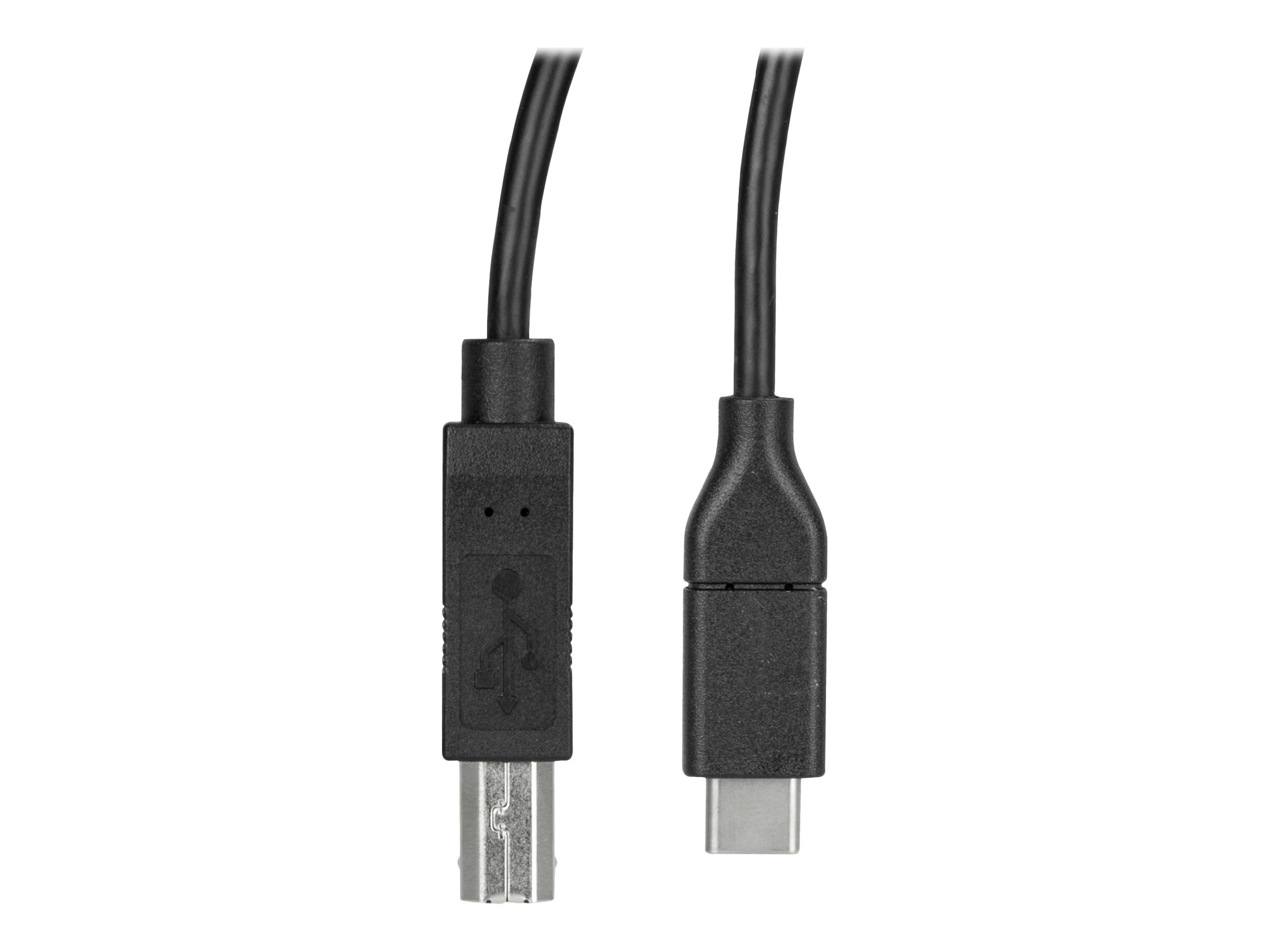 StarTech.com Câble USB C - 50 cm - USB-C vers USB-B - Câble imprimante - USB 2.0 - Cordon USB Type-C - Câble imprimante USB C - Câble USB - 24 pin USB-C (M) pour USB type B (M) - Thunderbolt 3 / USB 2.0 - 50 cm - noir - USB2CB50CM - Câbles USB