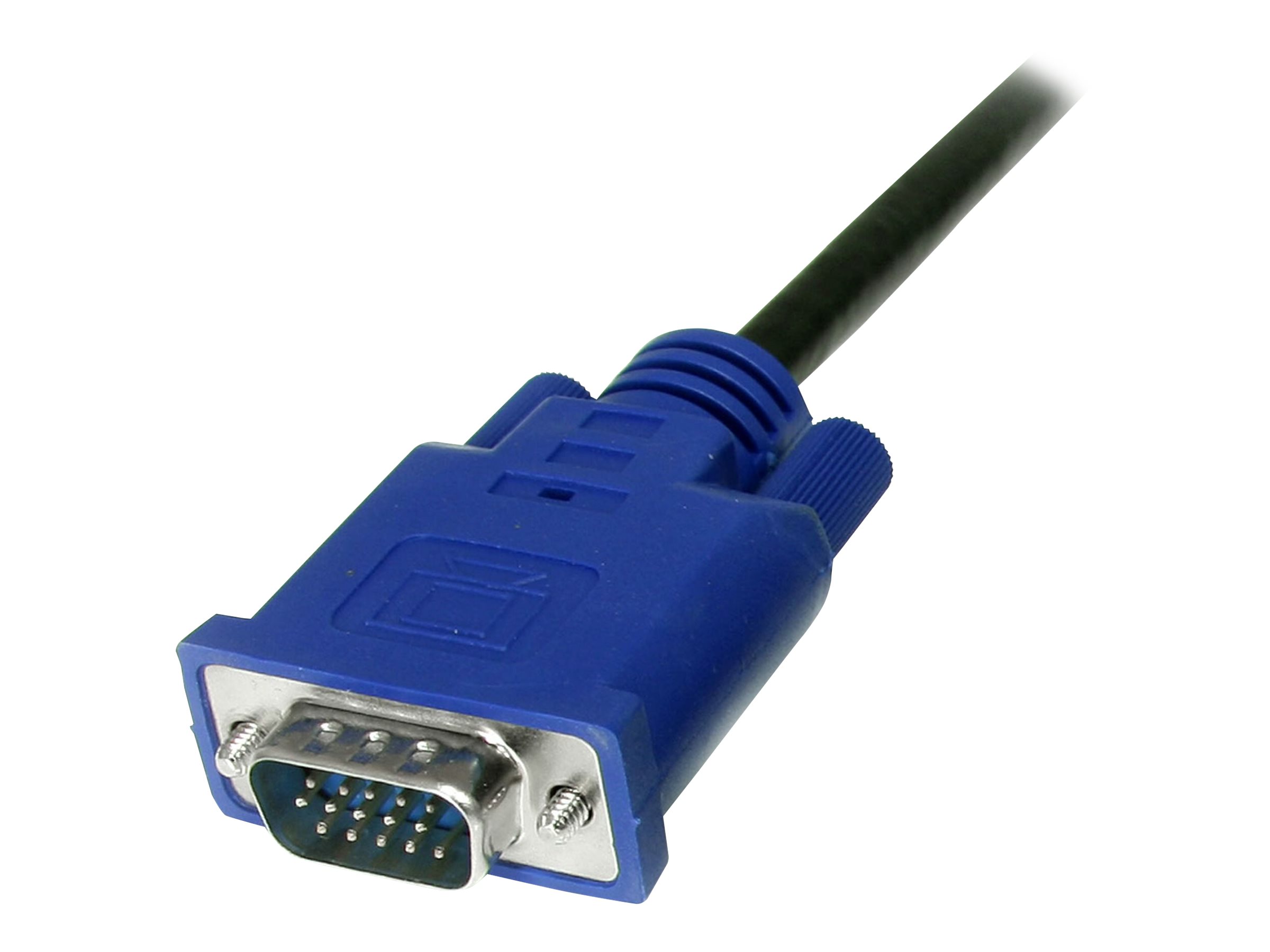 StarTech.com Câble pour Switch KVM VGA avec PS/2 3 en 1 - 1.80m - Câble clavier / vidéo / souris (KVM) - PS/2, HD-15 (VGA) (M) pour HD-15 (VGA) (M) - 1.8 m - moulé - pour P/N: CABCONS1716I, RACKCONS1908, RACKCONS1916, SV1631DUSBGB, SV831DUSBA, SV831DUSBGB - SVECON6 - Câbles KVM