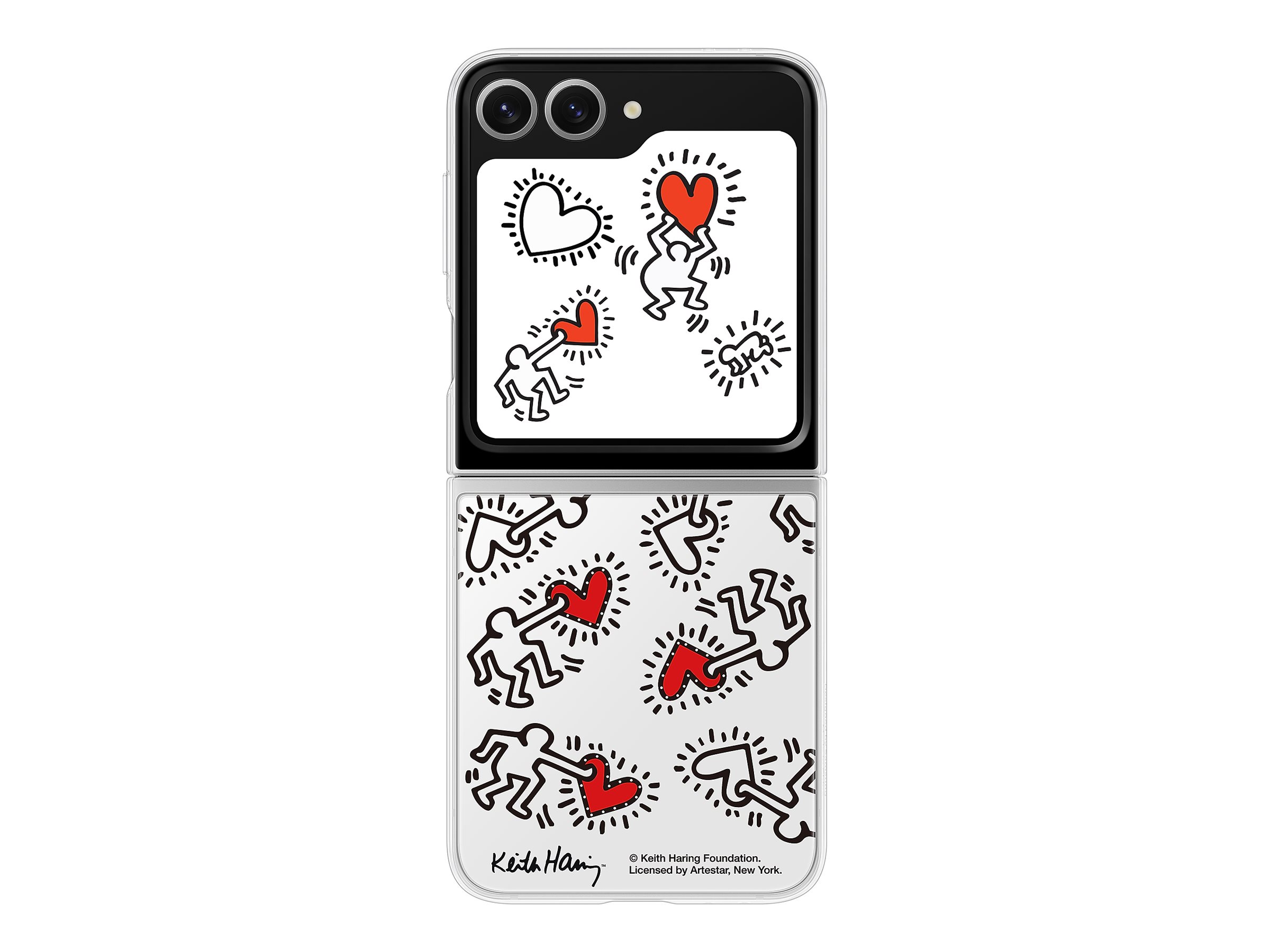 Samsung EF-ZF741 - Keith Haring - coque de protection pour téléphone portable - blanc - pour Galaxy Z Flip6 - EF-ZF741CWEGWW - Coques et étuis pour téléphone portable