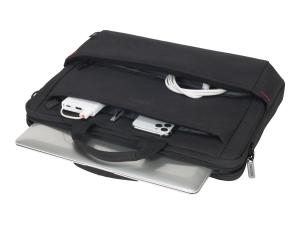 DICOTA Eco - Sacoche pour ordinateur portable - 13" - 15.6" - noir - D31838-RPET - Sacoches pour ordinateur portable