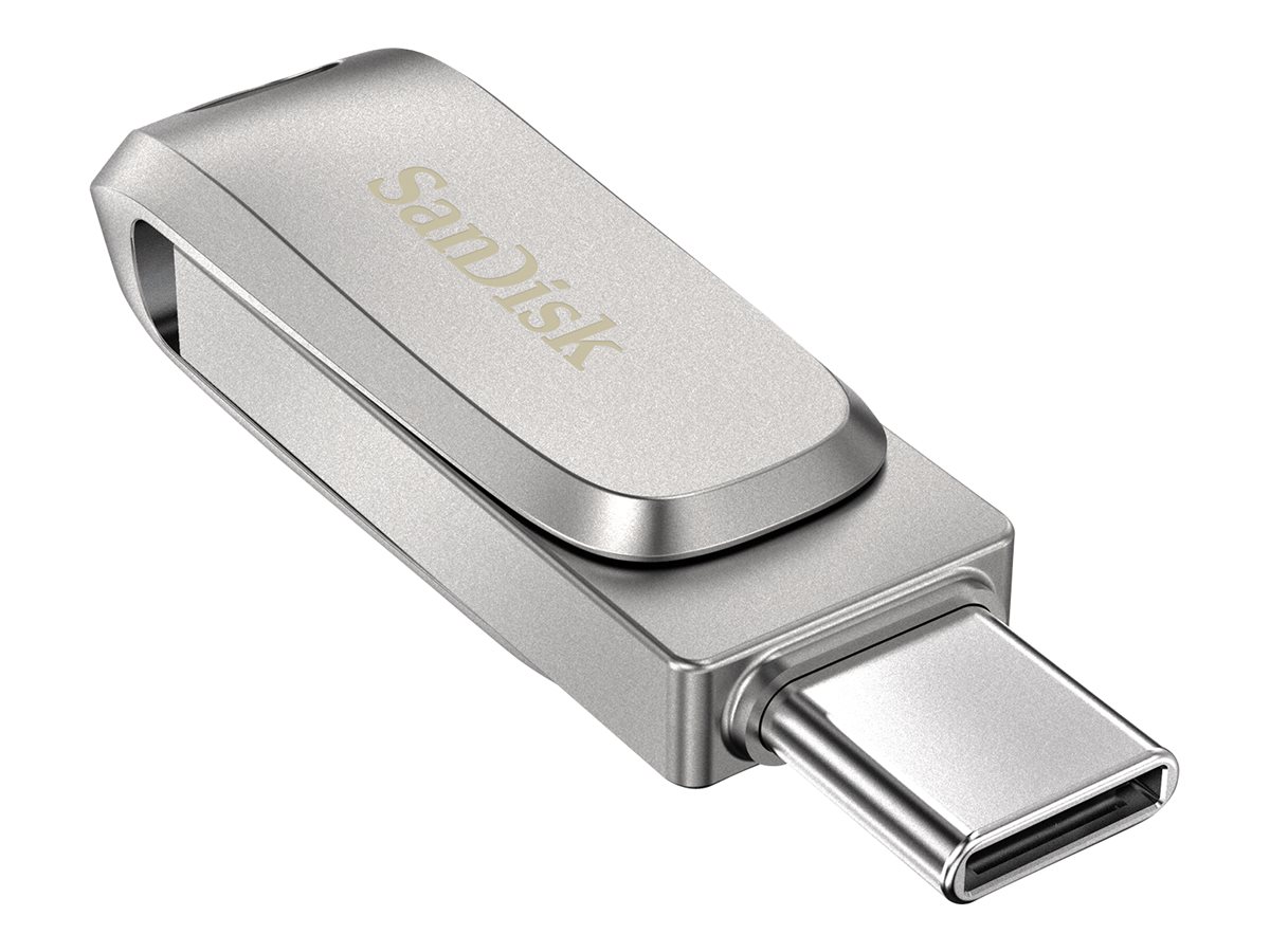 SanDisk Ultra Dual Drive Luxe - Clé USB - 64 Go - USB 3.1 Gen 1 / USB-C - SDDDC4-064G-G46 - Lecteurs flash