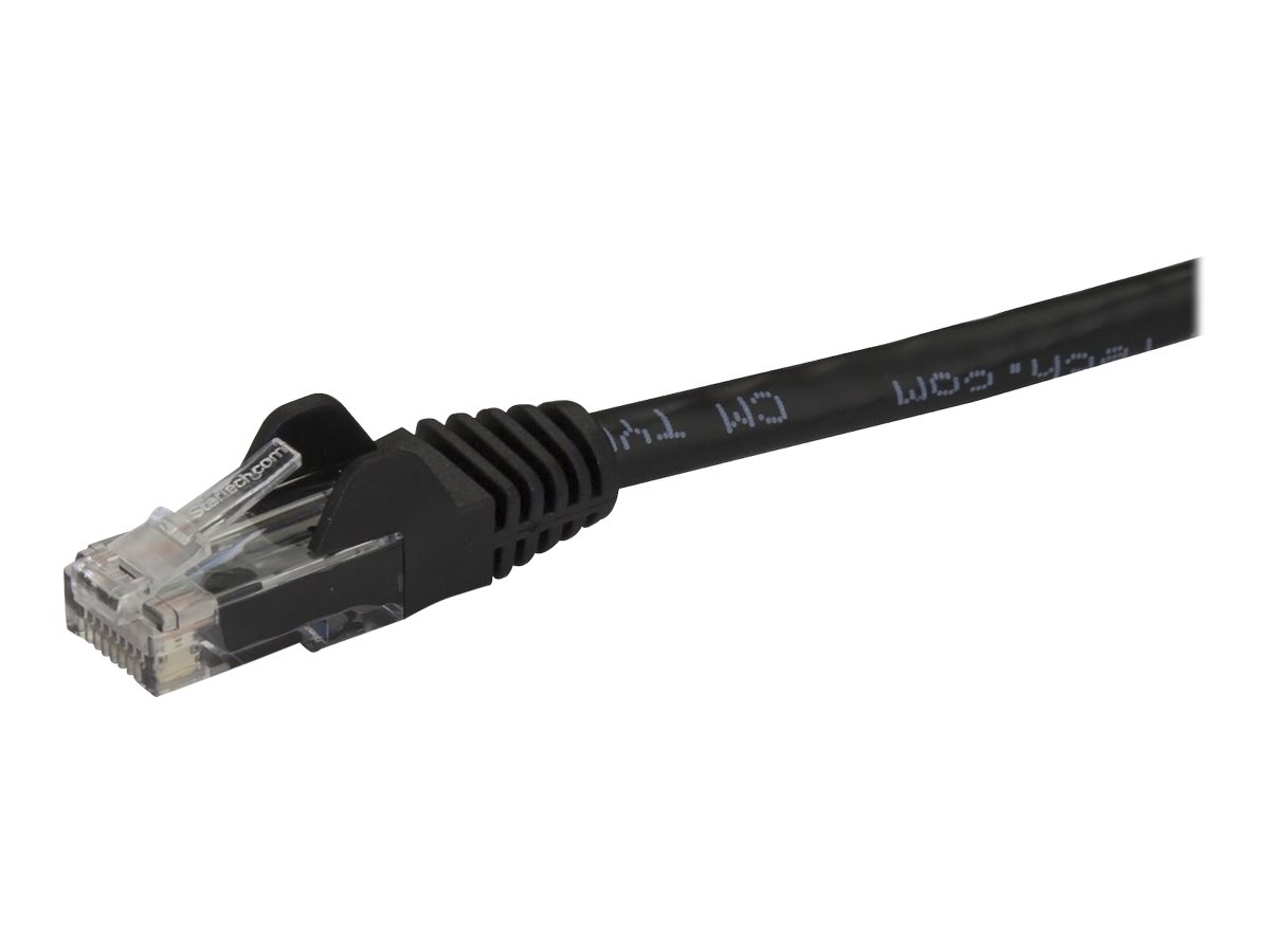 StarTech.com Câble réseau Cat6 Gigabit UTP sans crochet de 1m - Cordon Ethernet RJ45 anti-accroc - Câble patch Mâle / Mâle - Noir - Cordon de raccordement - RJ-45 (M) pour RJ-45 (M) - 1 m - UTP - CAT 6 - moulé, sans crochet - noir - N6PATC1MBK - Câbles à paire torsadée