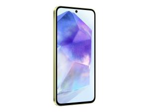 Samsung Galaxy A55 - 5G smartphone - double SIM - RAM 8 Go / Mémoire interne 256 Go - microSD slot - écran OEL - 6.6" - 2340 x 1080 pixels (120 Hz) - 3 x caméras arrière 50 MP, 12 MP, 5 MP - front camera 32 MP - citron exceptionnel - SM-A556BZYCEUB - Smartphones 5G