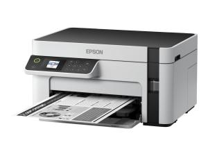 Epson EcoTank ET-M2120 - Imprimante multifonctions - Noir et blanc - jet d'encre - A4/Legal (support) - jusqu'à 15 ppm (impression) - 150 feuilles - USB, Wi-Fi - blanc - C11CJ18401 - Imprimantes multifonctions