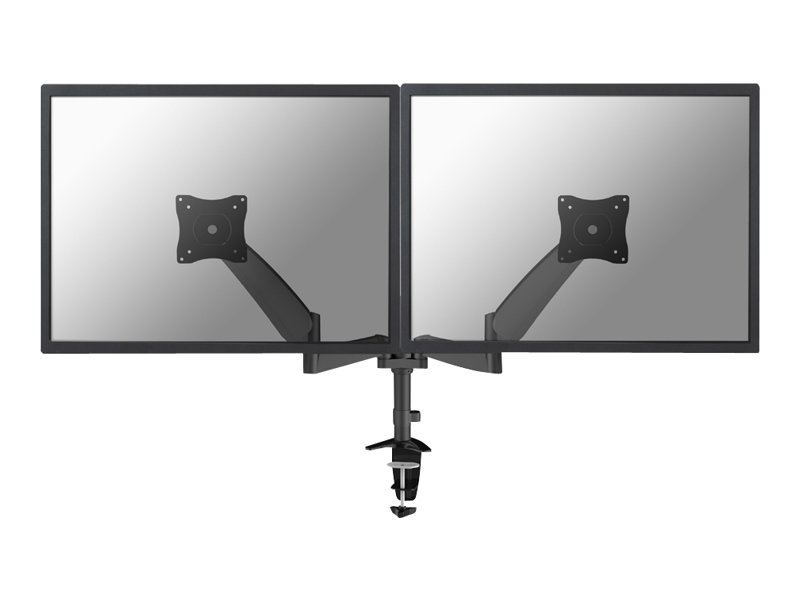 Neomounts FPMA-D950D - Kit de montage - pleine action - pour 2 écrans LCD - noir - Taille d'écran : 10"-27" - pinces montables, oeillet, montrable sur bureau - FPMA-D950DBLACK - Montages pour TV et moniteur