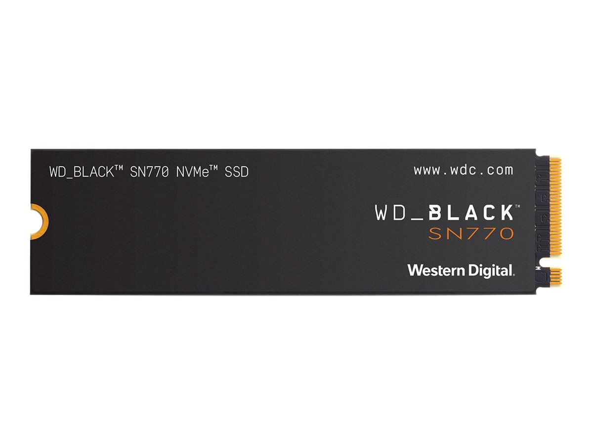 WD_BLACK SN770 WDS100T3X0E - SSD - 1 To - interne - M.2 2280 - PCIe 4.0 x4 (NVMe) - WDS100T3X0E - Disques SSD