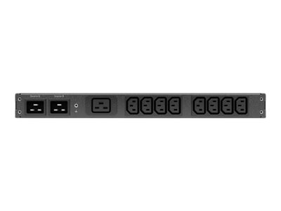APC NetShelter - Commutateur de transfert automatique (rack-montable) - AC 207-253 V - 3700 VA - monophasé - USB, Ethernet 10/100/1000 - connecteurs de sortie : 9 - 1U - 2.44 m cordon - noir - AP4423A - Accessoires d'alimentation
