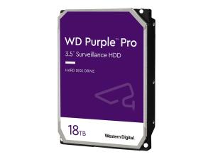 WD Purple Pro WD181PURP - Disque dur - 18 To - interne - 3.5" - SATA 6Gb/s - 7200 tours/min - mémoire tampon : 512 Mo - WD181PURP - Disques durs internes